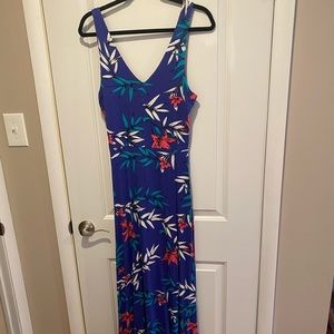 Saint Tropez West Tropical V neck Maxi Dress